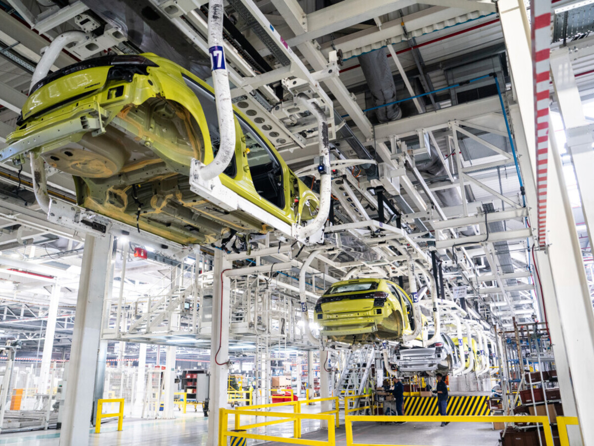 Modern automotive production line in Morocco — Stellantis factory